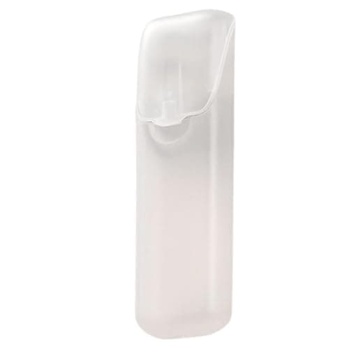 Toothpick Dispenser - 4 Piece Slim Travel Storage Container | Portable Semi Transparent Floss Holder | Cotton Buds Ear Plug Case | Mini Medicine Box for Bathroom