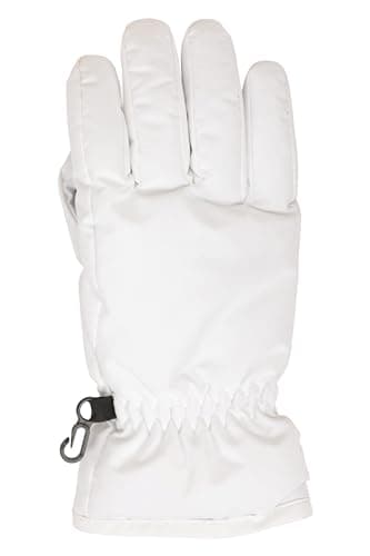 Mountain Warehouse Womens Ski Gloves - Snowproof, Textured Palm, Fleece Lined Warm Glove - For Skiing, Snowboarding & Outdoors White M — view 3