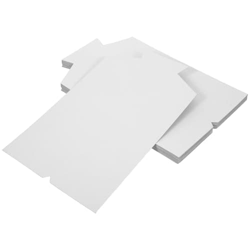 JUMPLAWN Shirt Inserts for Wrinkle-free Design 50pcs White Cardboard and Universal Size Shirts Folder for Packing Organizing and Laundry Storage Garments