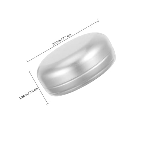 SHERCHPRY 2pcs Aluminum Travel Soap Box with Lid Leakproof Silver Holder — view 2