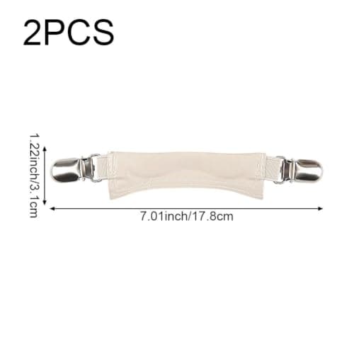 Sslvya 1 Pair Leather Sandal Heel Straps Non-slip Elastic Shoe Back Strap with Metal Buckle for Daily Use to Prevent Slipping — view 2