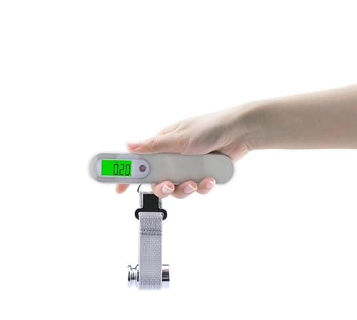 Travel Luggage Scale with Hanging Strap | 110lb/50kg Digital Weight Scale for Bags & Suitcases | Accurate, Lightweight & Easy to Use