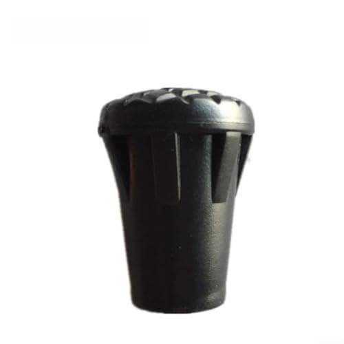 Honseadek Trekking Pole Rubber Tips 10 Pack Black Plastic Foot Covers — view 3