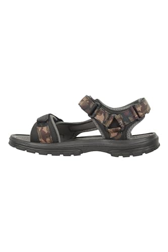 Mountain Warehouse Crete Mens Sandals - Durable & Sturdy Grip, Cushioned Footbed, Neoprene Lined, Hook & Loop Straps Beach Shoes - Spring Summer Travel, Walking Camouflage (01) Adult Shoe Size 7 — view 4