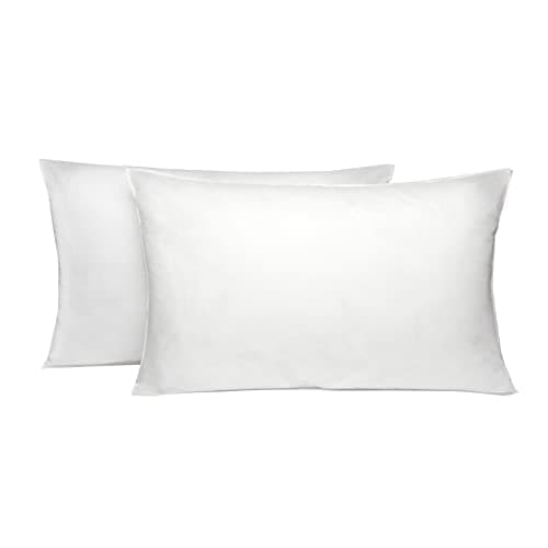 Brentfords 2 Pack Soft Medium Firmness Pillows Twin Pack of Luxury Soft Hollow Fibre Filling, White - 46 x 71cm, BFPPBBPWH02 — view 3