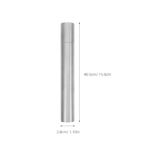 COOLHIYA 2pcs Certificate Holder Document Tube Stainless Steel for Travel — view 2