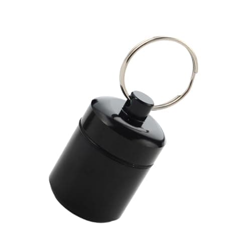 Aluminum Pill Keychain Container Creams Earplug for Biking Traveling