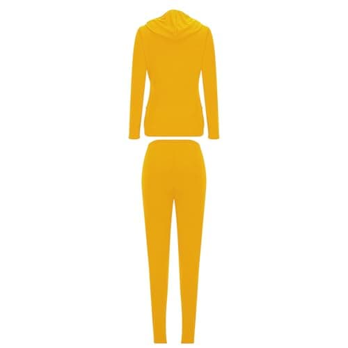 Womens Tracksuit Set Matching Two Piece Outfits Hoodie Jogger Sets Women Plain Full Zip Jacket Tops and Jogging Pants Lounge Wear Sets Sweatshirts & Sweatpants Co Ord Set Track Suits Travel Outfit — view 3