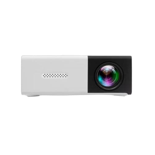 Portable Mini Wireless Projector, Mini 4K 1080P Support Art Projector LED Drawing Projectors Light Box for Tracing Draw Tracing Board Sketching Painting for Home Movie Outdoor (Black+White)