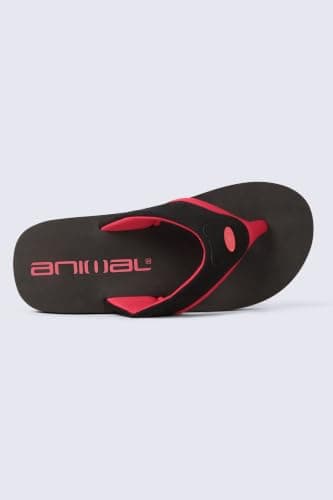Animal Jekyl Kids Flip-Flops - Slip-on & Lightweight Footwear with Soft Padded Straps for Boys & Girls - Best for Spring, Summer, Beach & Outdoors Jet Black 1 — view 4
