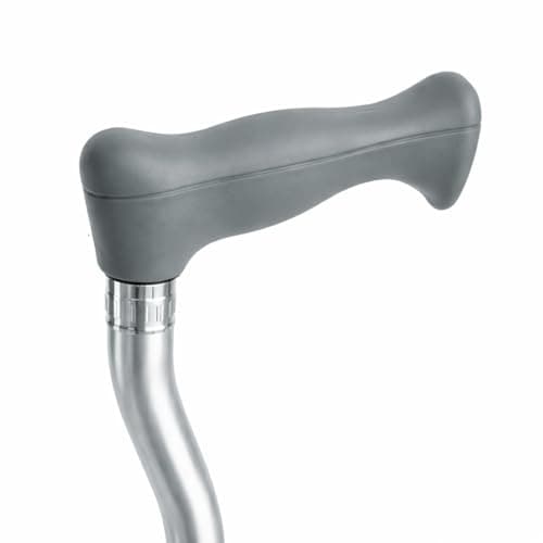 The Helping Hand Company Aluminium Height Adjustable Quad Cane, Small Base, Lightweight 4 Point Stability Walking Stick for Elderly and Mobility Support — view 4