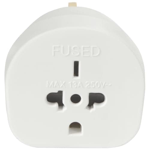 Mercury | Universal World to UK Travel Adaptor | 13A Fused Plug Converter EU, USA, Australia, China, New Zealand & More | Socket Adapter for Electric Razor, Toothbrush, Chargers, Shavers & Appliances — view 5