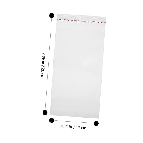 GLEAVI 200pcs Self-adhesive Bags Small Storage Bags Packing Organizer Clothing Supplies Packing Folder Adhesive Strip Storage Small Business Packaging Tshirt for Business — view 5