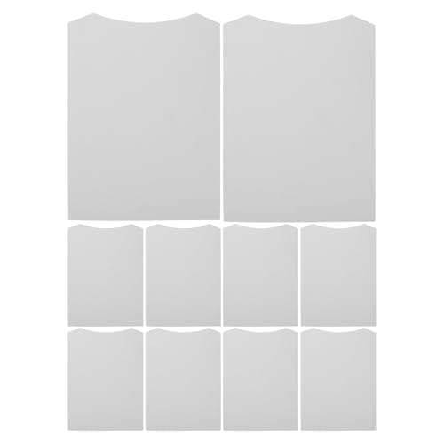 10pcs Shirt Folding Cardboard Inserts for Shirts White Paper