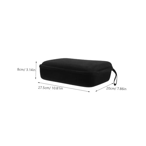 jojofuny Storage Bag for Cable Organizer Bag Compact Earphone Case Portable Eva Headset Carrying Case USB Adapter Organizer for Travel Gym Use Black — view 2