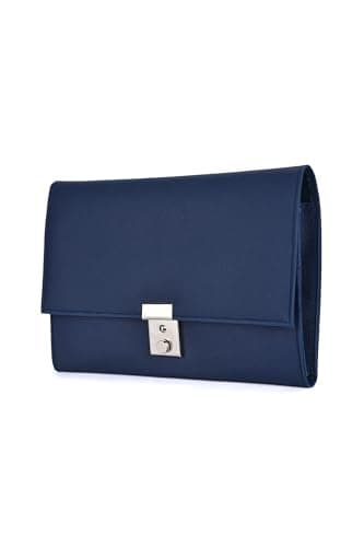 AR BRAND EST. 2021 Travel Document Wallet Organiser with Lock for Passport (Dark Blue) — view 3