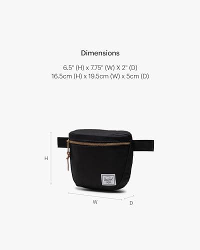 Herschel Unisex Settlement Hip Pack Black Standard - 2L — view 2