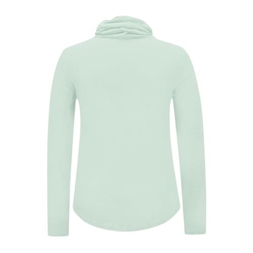 Slxbear Mint Green Rash Guard for Women with Face Mask, Outdoor UPF Sun Protection Shirts, Breathable Long Sleeve Shirt Hiking Workout Tops, Active Athletic Comfy Skinny Travel Clothing L — view 4