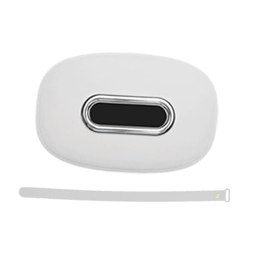 LeeQinersw Car Tissue Holder Silicone Universal Napkin Organizer Travel Accessories Premium Backseat Tissue Box Hanging Napkin Case, White