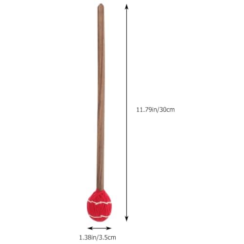 Toddmomy Lightweight Wooden Mallet with Wool Yarn for Meditation Singing Bowl, Calming Effects Sound Bowl Stick for Study and Travel, Suitable for Men and Women — view 2