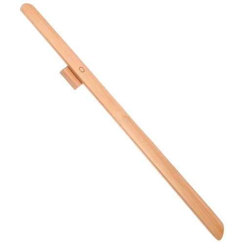 BESTonZON Long Handle Wooden Shoe Horn 55Cm for Seniors and Pregnant Women Beech Wood Shoe Helper Tool with Magnetic Tip Comfortable Fit for Men and Elderly