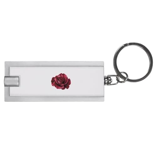 Azeeda 'Burgundy Rose' LED Keyring Torch (KT00043163)