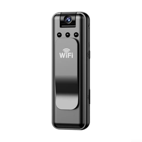 1080P Mini Body Camera, Wireless Sports Camera with Built-in Recording & WiFi, 1080P HD Waterproof Action Camera for Outdoor, Adventure, Travel Vlogging, Body Cam, Helmet, Bike
