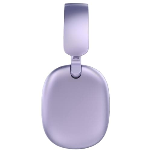 RORSOU C6 Active Noise Cancelling Headphones, Wireless Over Ear Bluetooth Headphones, 60H Playtime, Lightweight Folding Deep Bass Comfort Fit Ear Cups Headset with Mic for iPad/Travel/PC/Home Purple — view 2