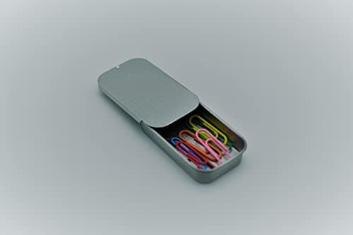 SHC Web 3 x 10ml Rectangular Tin with Slider Lid - Mini Favour/Gift/Sweets/Lip Balm/Pill Boxes - Silver - Sliding Top - Pocket Size - Camping/Hiking Everyday Carry edc - 3 PACK — view 4
