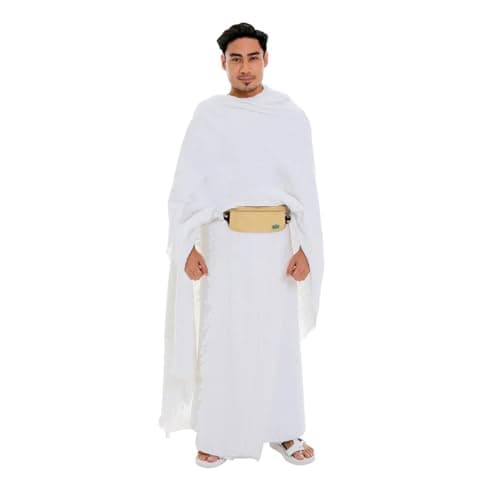 Hajj Safe Anti-Theft Men Waist Bag & Ihram Belt Secure Travel Money Belt (Beige) — view 2