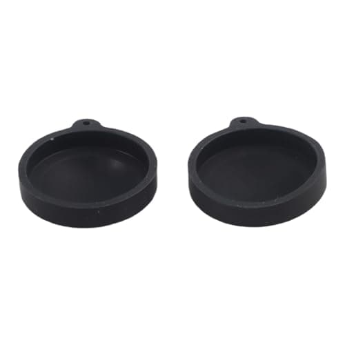 LatoYard 2 Pack Silicone Lens Cap for GoPro Max 2, Protective Rubber Cover for Sports Camera, Durable Scratch Resistant Shell, Lightweight Black Accessory — view 4
