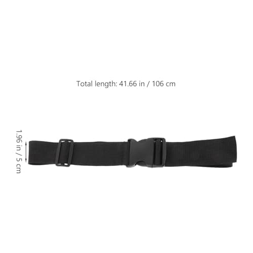 Alipis Adjustable 5cm Wide Nylon Waist Bag Strap Extender, Elastic Luggage for Travel Fanny Pack, Hip Pack Strap with Quick-release, 100cm Length — view 2