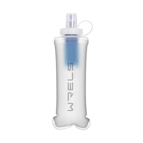 WRELS Collapsible Water Filter Bottle,500ml Ultralight Soft Flask with Filter for Camping, Hiking,Backpacking,Trail Running