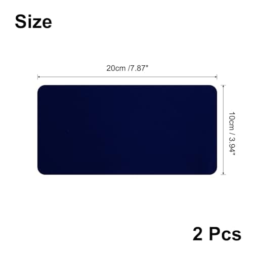 sourcing map 2pcs Repair Patches 10x20cm Self Adhesive Patches Dark Blue — view 2