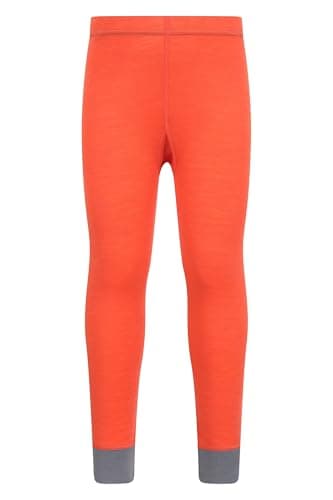 Mountain Warehouse Merino Kids Thermal Baselayer Pants Orange (13y