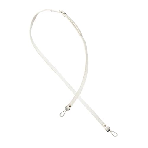 Handbag Strap, Shoulder Strap Replacement for Crossbody Bag, Adjustable Metal Swivel Hooks Hand Bag Long Straps, DIY Purse Handle, White