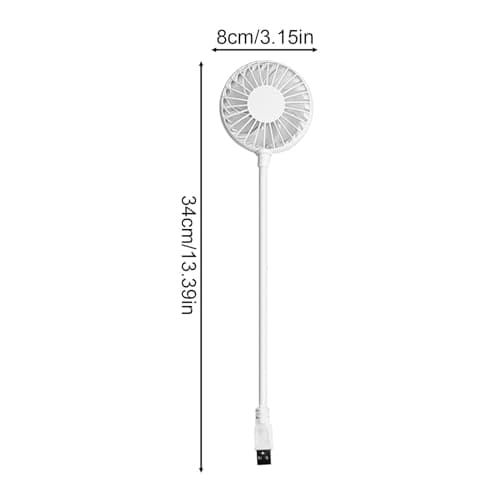 Portable Fan - Flexible Neck USB Air Fan, Multi Position Personal Cooling Tools, Energy Efficient Mini Breeze Generator, Silent Accessory | Travel Friendly For Tent, Car, Beach, Outdoor Activities — view 6