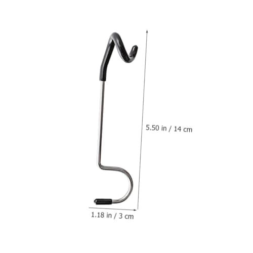 DINHEAROM Tent Light Hook S Shape Stainless Steel 5 Pack Black — view 6
