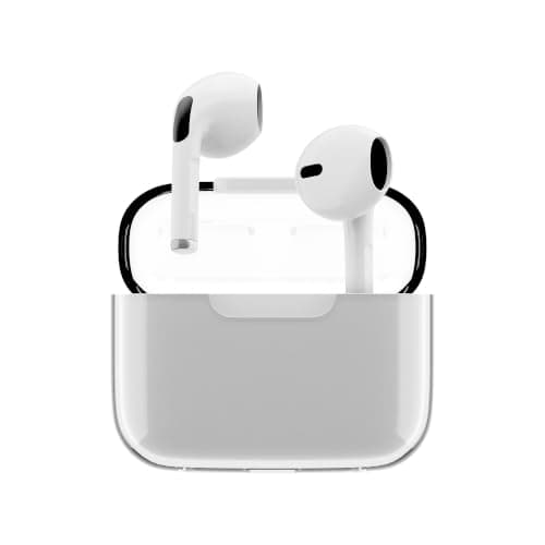 Juice Pick 'N' Mix Wireless Earphones – Bluetooth Earbuds with Charging Case, USB-C Cable, Touch Controls, 20H Playtime, 10m Range – White