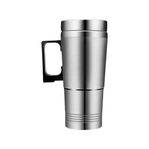 Car Electric Heated Travel Mug - 12V/24V Voltage Kettle | Stainless St