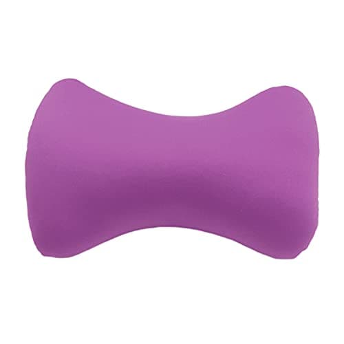 1-Piece Microbead Bone-Shaped Neck Pillow, Soft Ergonomic Support Pillow, Portable Mini Travel Neck Rest for Office, Car, Home, Lavender, 38x20cm — view 3