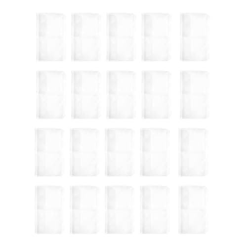 20 Count PVC a 6 Portfolios Sleeves Unique Simple Design Stationery Holder for Securing Important Notes and Receipts PVC Document Sleeve