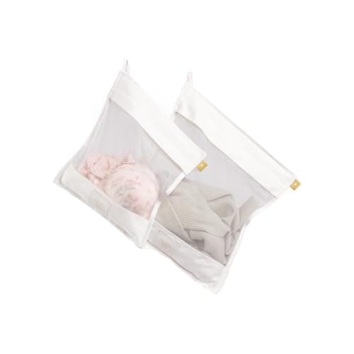Hayden Hill Organic Cotton Mesh Laundry Bags for Delicates & Travel, 2 Pack