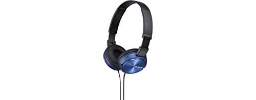 Sony MDR-ZX310 On-Ear Overhead Wired Headphones, Swivel Fold, 3.5mm Headphone Jack - Metallic Blue — view 2