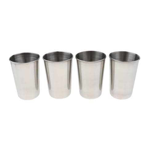 ICDKOYK Outdoor Stainless Steel Cup Set Travel Camping Sippy Cups Portable Metal Mugs for Kids Adults Outdoor Sippy Cups for Home Outside Activities Stackable Unbreakable Drinking — view 4