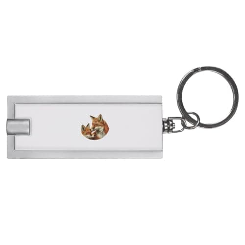 Azeeda 'Fox Couple ' LED Keyring Torch (KT00053996)