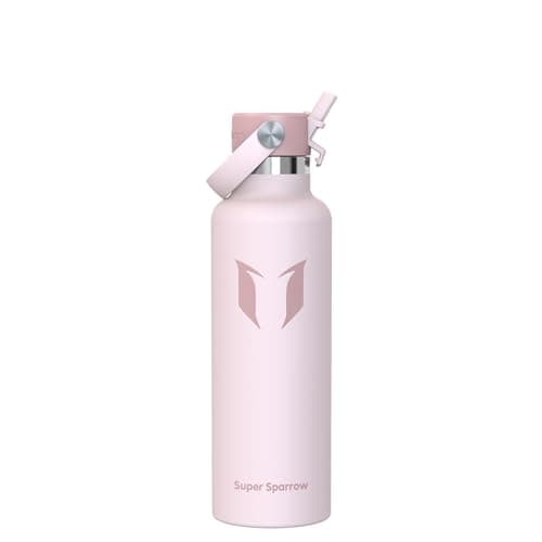 Sparrow Insulated Water Bottle 750ml FlipFlow Metal Drinks Bottle Straw