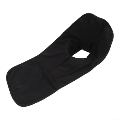KiraKira Windproof Motorcycle Neck Warmer 40x36cm Zip Adjust(Black) — view 6