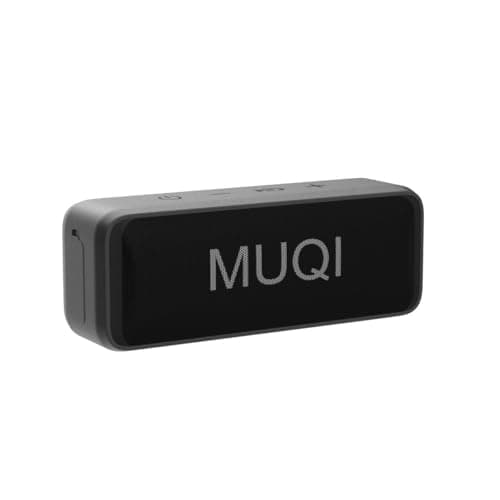 MUQI Bluetooth Speaker, MQ-13 Waterproof Portable Wireless Speaker with 24H Playtime 10W Stereo Sound 66ft Bluetooth Range Dual Pairing for Outdoor, Travel, Home(Black) — view 4