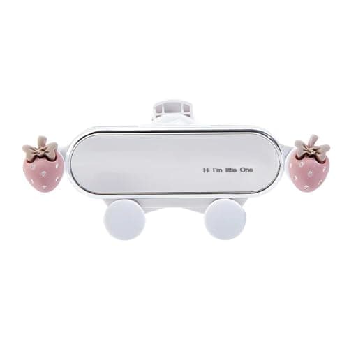 DELORIGIN Pink Strawberry Car Phone Holder Universal Auto Smartphone Holder
